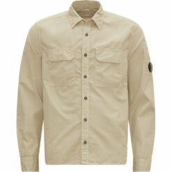 C.P. Company Buttoned Overshirt Khaki