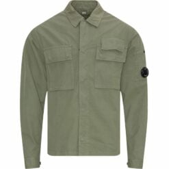 C.P. Company Gabardine Zipped Overshirt Grøn