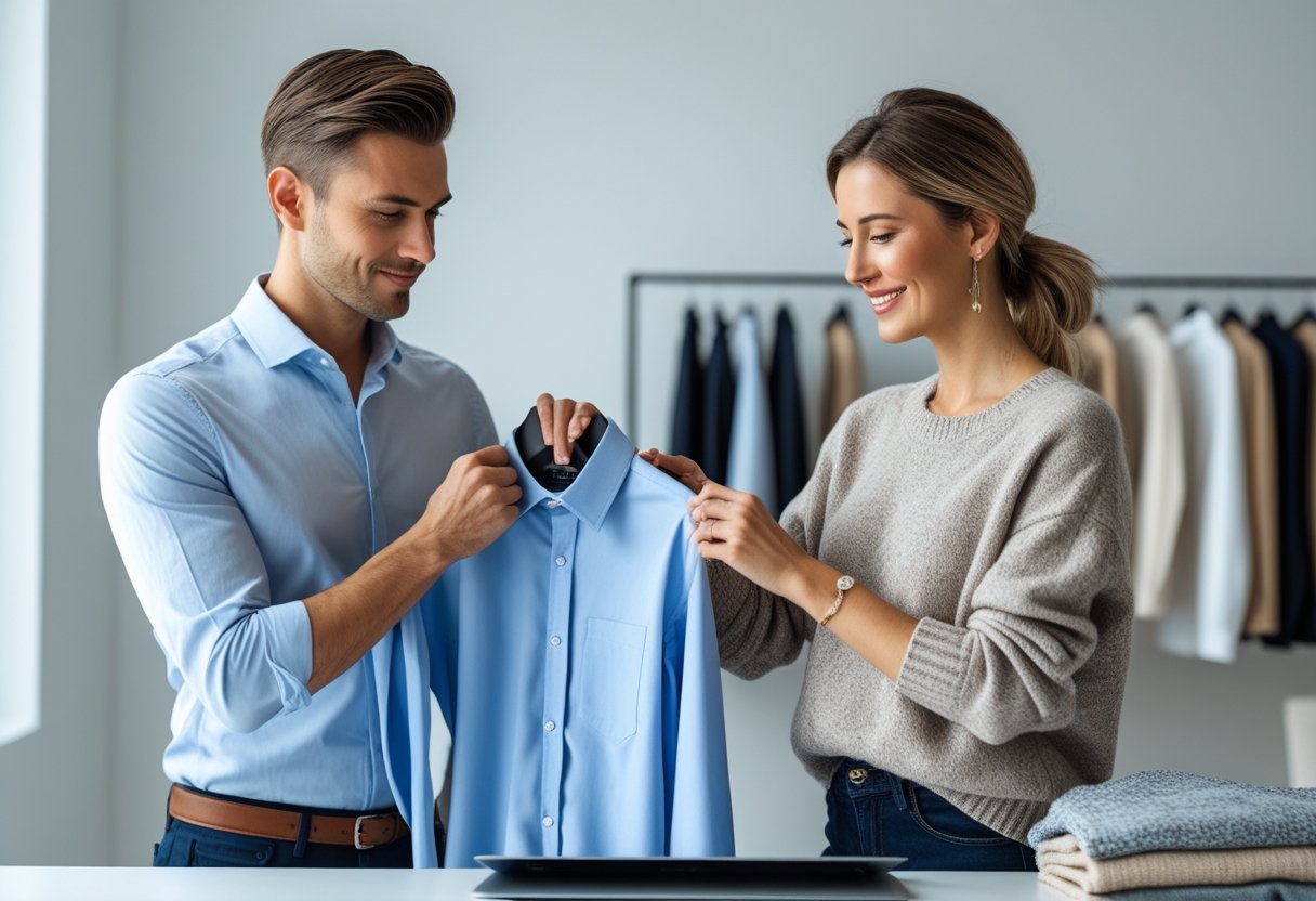 Sådan vælger du den perfekte skjorte til mænd og trøjer til kvinder online